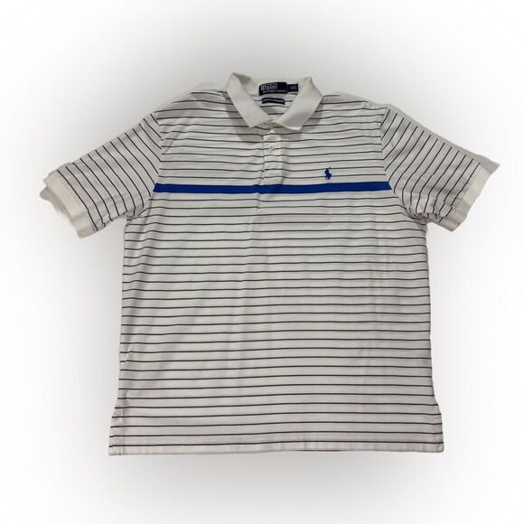 Polo by Ralph Lauren Other - Polo Ralph Lauren Men’s L Blue Striped Golf Polo Shirt Casual Athleisure